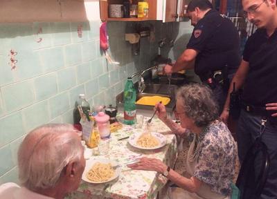 اقدام جالب پلیس ایتالیا با یافتن زوج مسنی که گریه می کردند