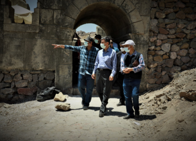 بازدید رئیس بنیاد مستضعفان از پروژه عظیم ساخت سریال سلمان فارسی