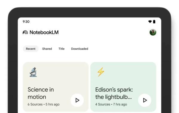 گوگل از اپ NotebookLM برای اندروید و آیفون رونمایی کرد